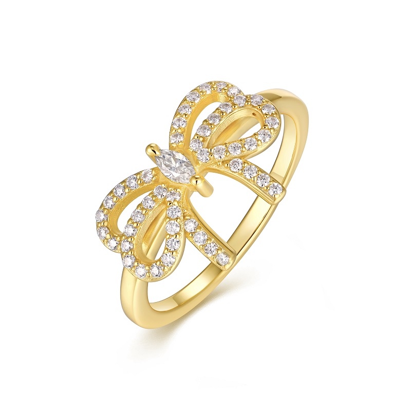 A Luxurious And Fashionable Light Luxury Jewelry Silver Ring Set With Top-quality