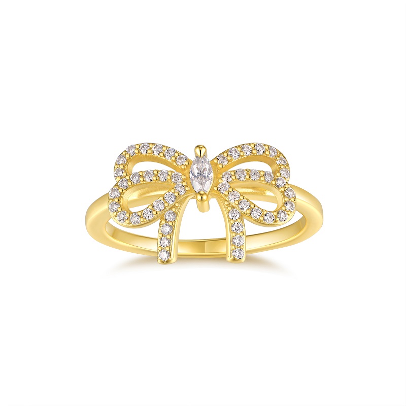 A Luxurious And Fashionable Light Luxury Jewelry Silver Ring Set With Top-quality