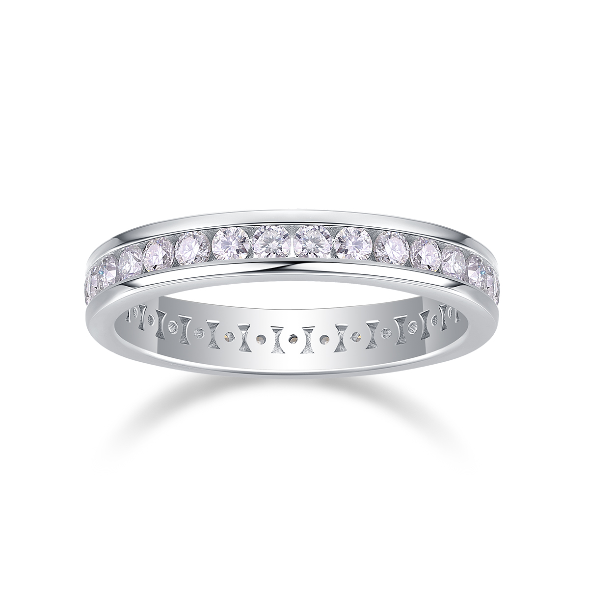 A Luxurious And Fashionable Light Luxury Jewelry Silver Ring Set With Top-quality