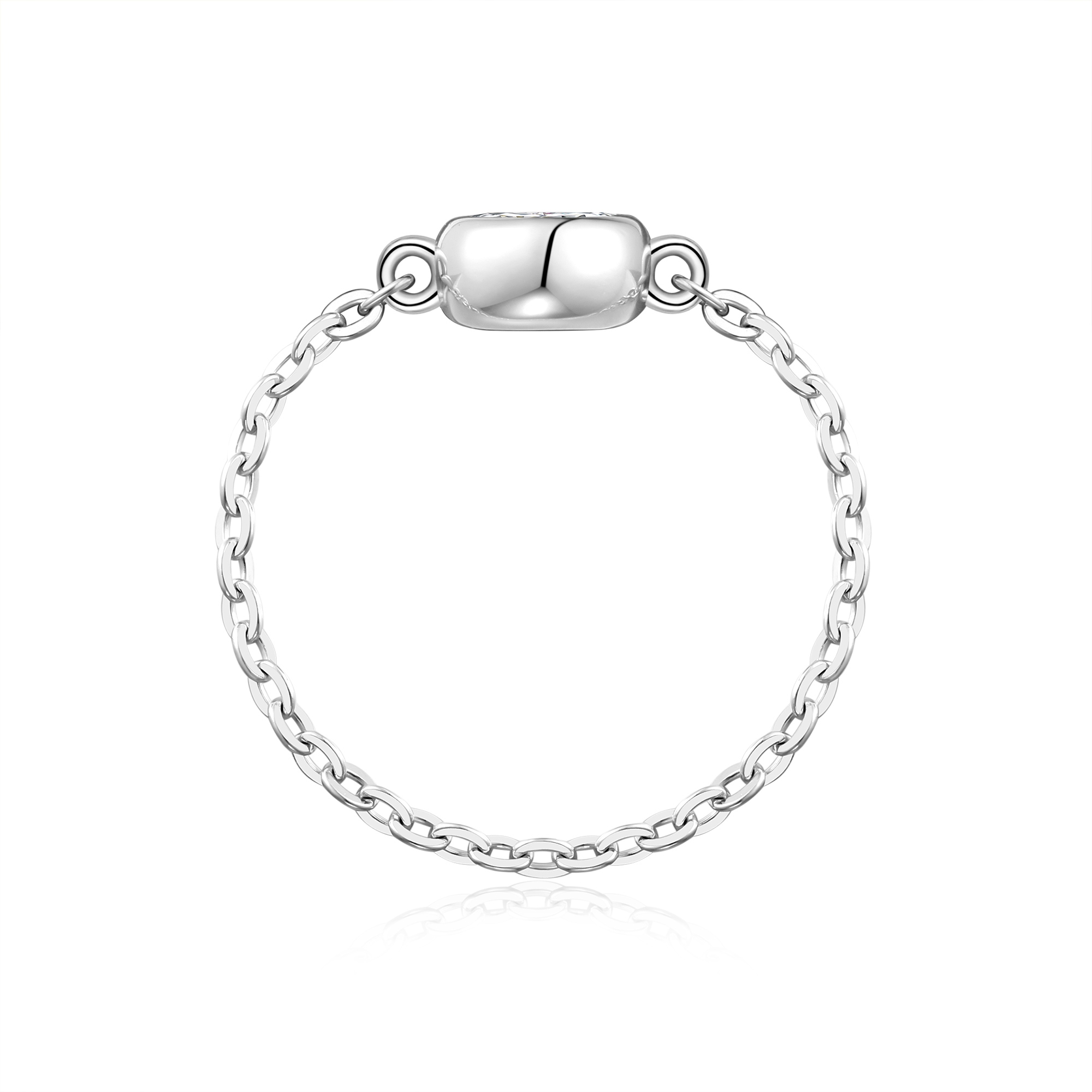 A Luxurious And Fashionable Light Luxury Trend Jewelry Silver Ring Featuring Top-quality