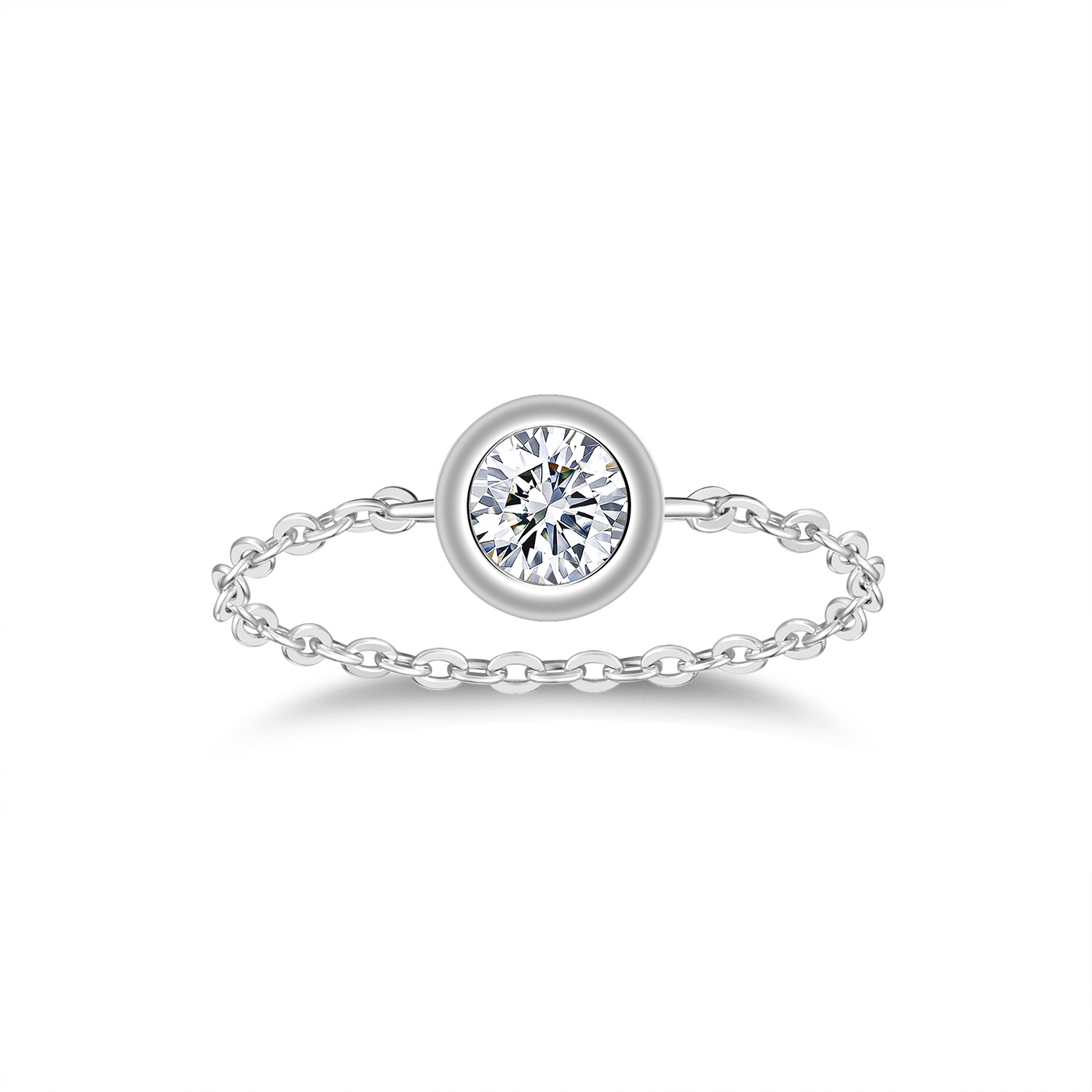 A Luxurious And Fashionable Light Luxury Trend Jewelry Silver Ring Featuring Top-quality