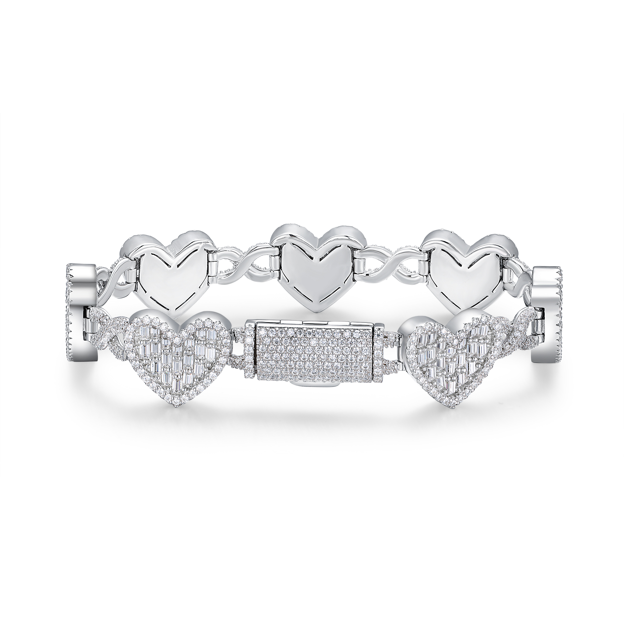 A Luxurious And Fashionable Minimalist Jewelry Bracelet Featuring Top-quality Moissanite
