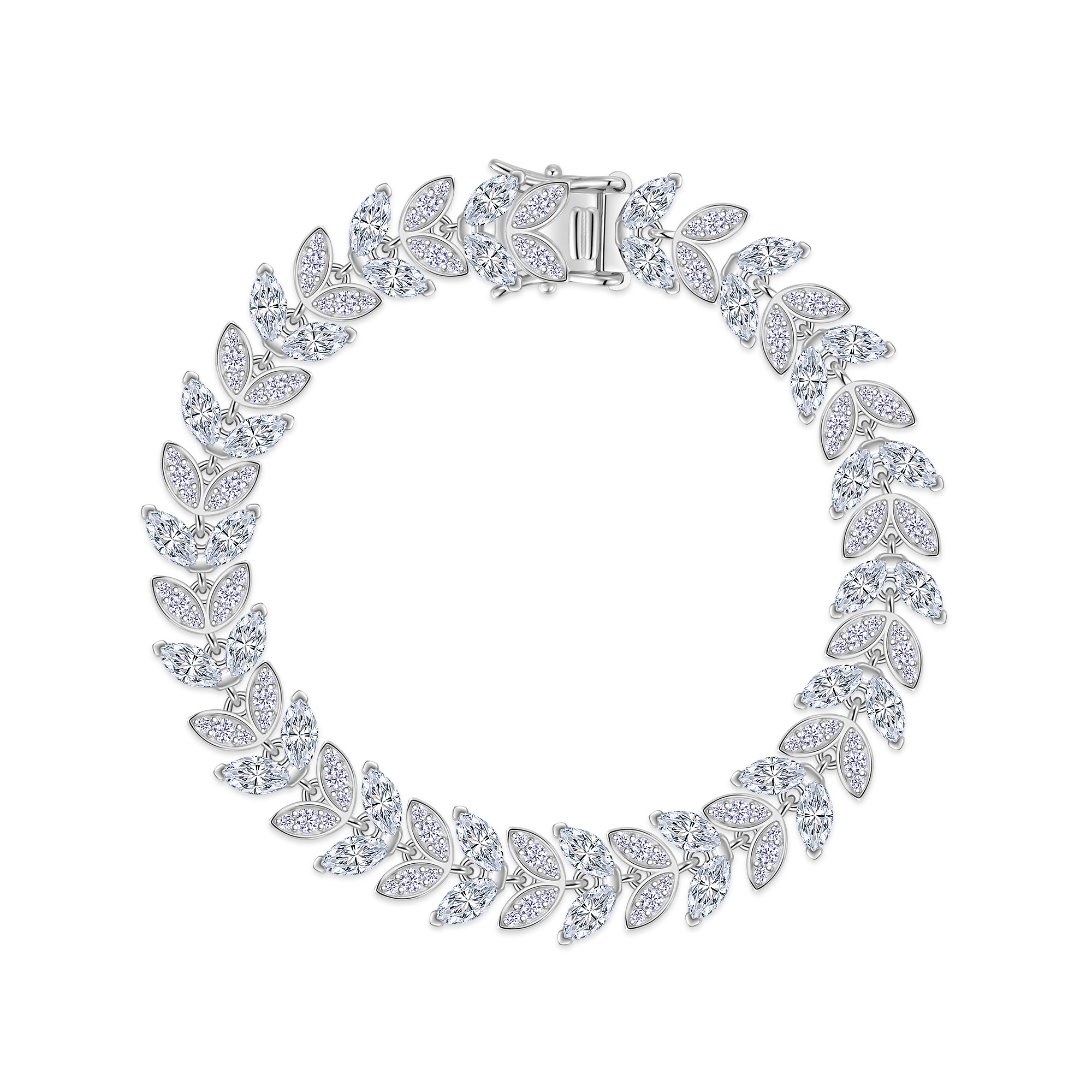 A Luxurious And Fashionable Minimalist Jewelry Bracelet Featuring Top-quality Moissanite