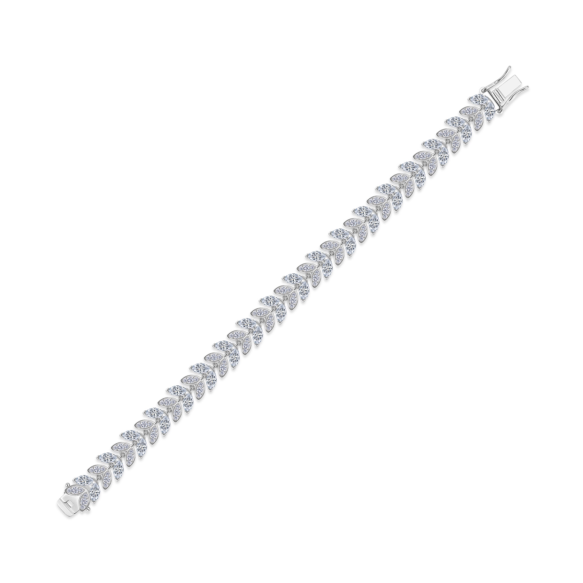 A Luxurious And Fashionable Minimalist Jewelry Bracelet Featuring Top-quality Moissanite