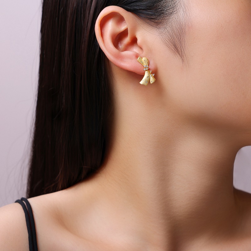 A Luxurious And Fashionable Minimalist Jewelry Earring Set Featuring Top-quality