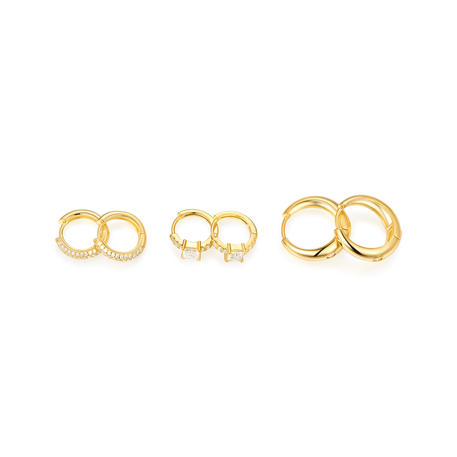 A Luxurious And Fashionable Minimalist Jewelry Earring Set Featuring Top-quality