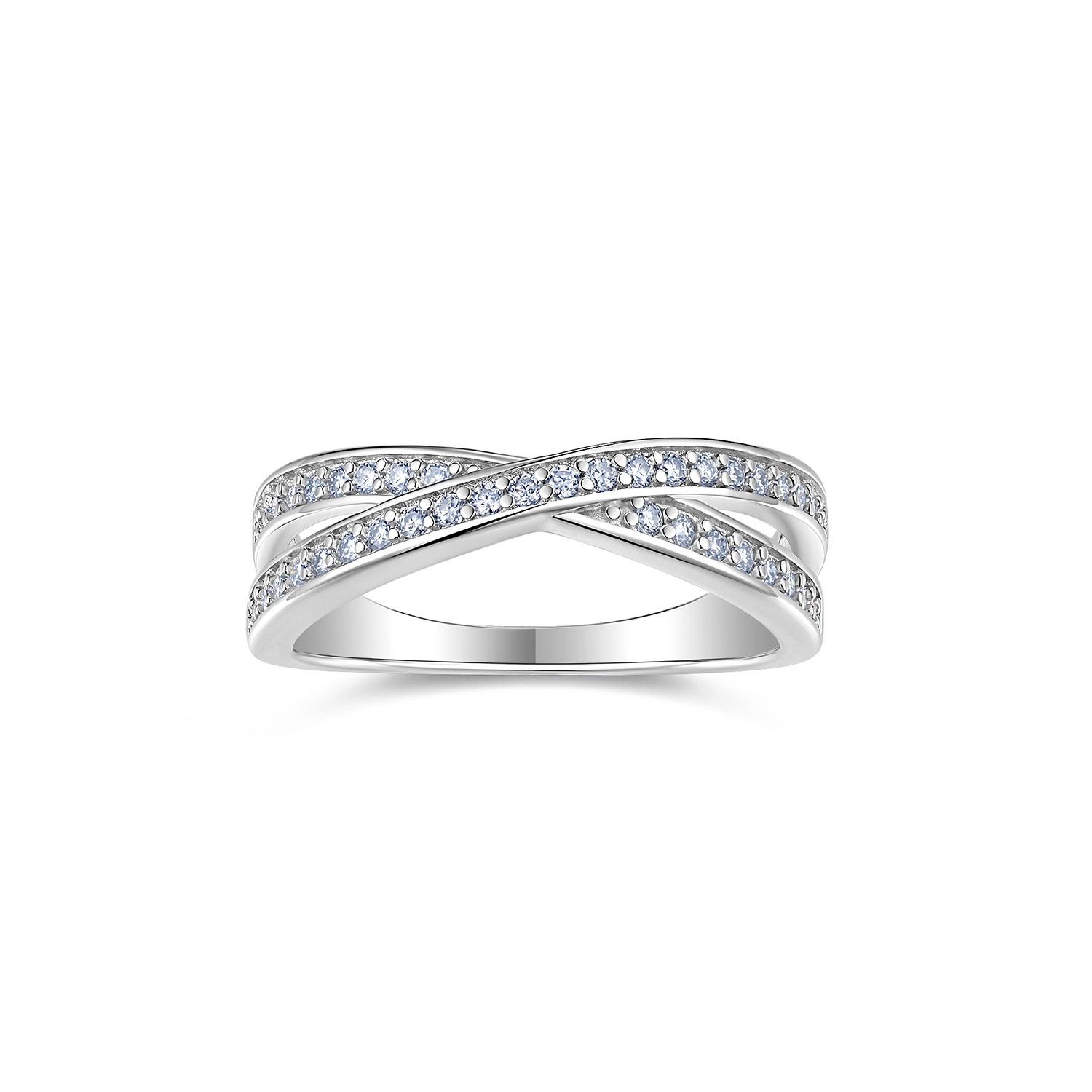 A Luxurious And Fashionable Minimalist Jewelry Ring Featuring Top-quality Moissanite, Made