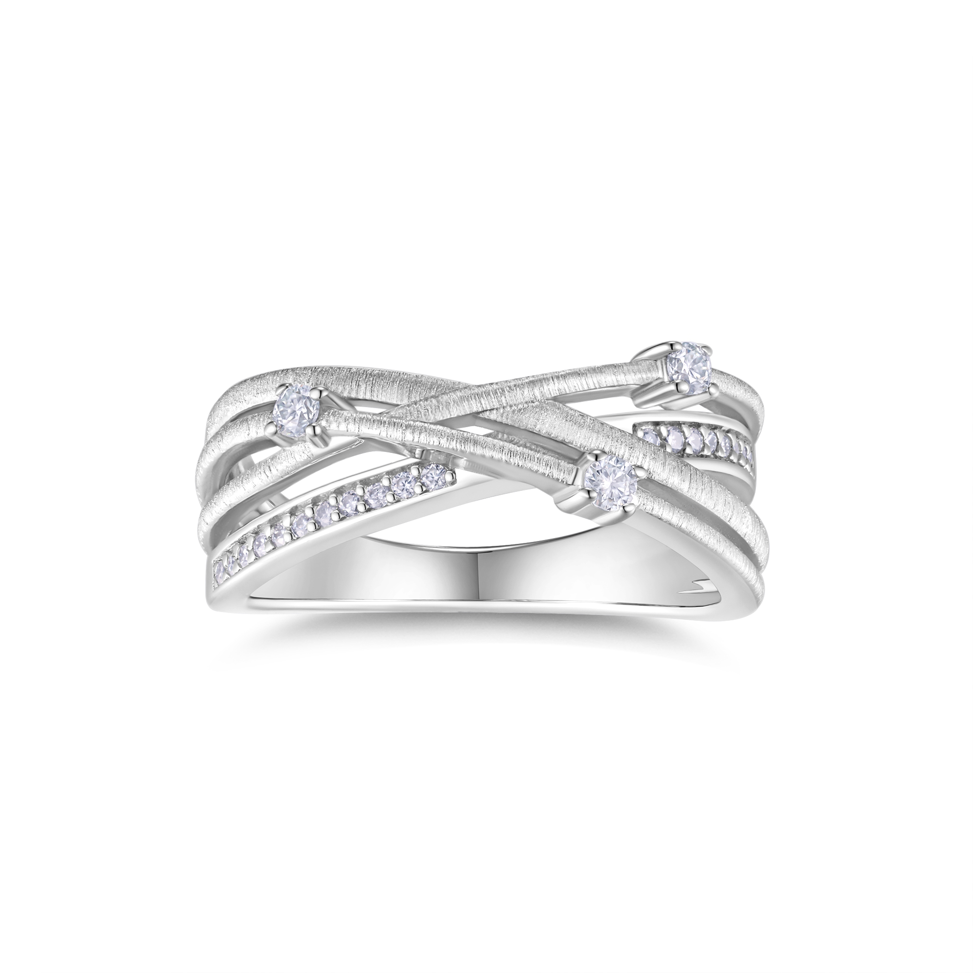 A Luxurious And Fashionable Minimalist Jewelry Ring Featuring Top-quality Moissanite, Made