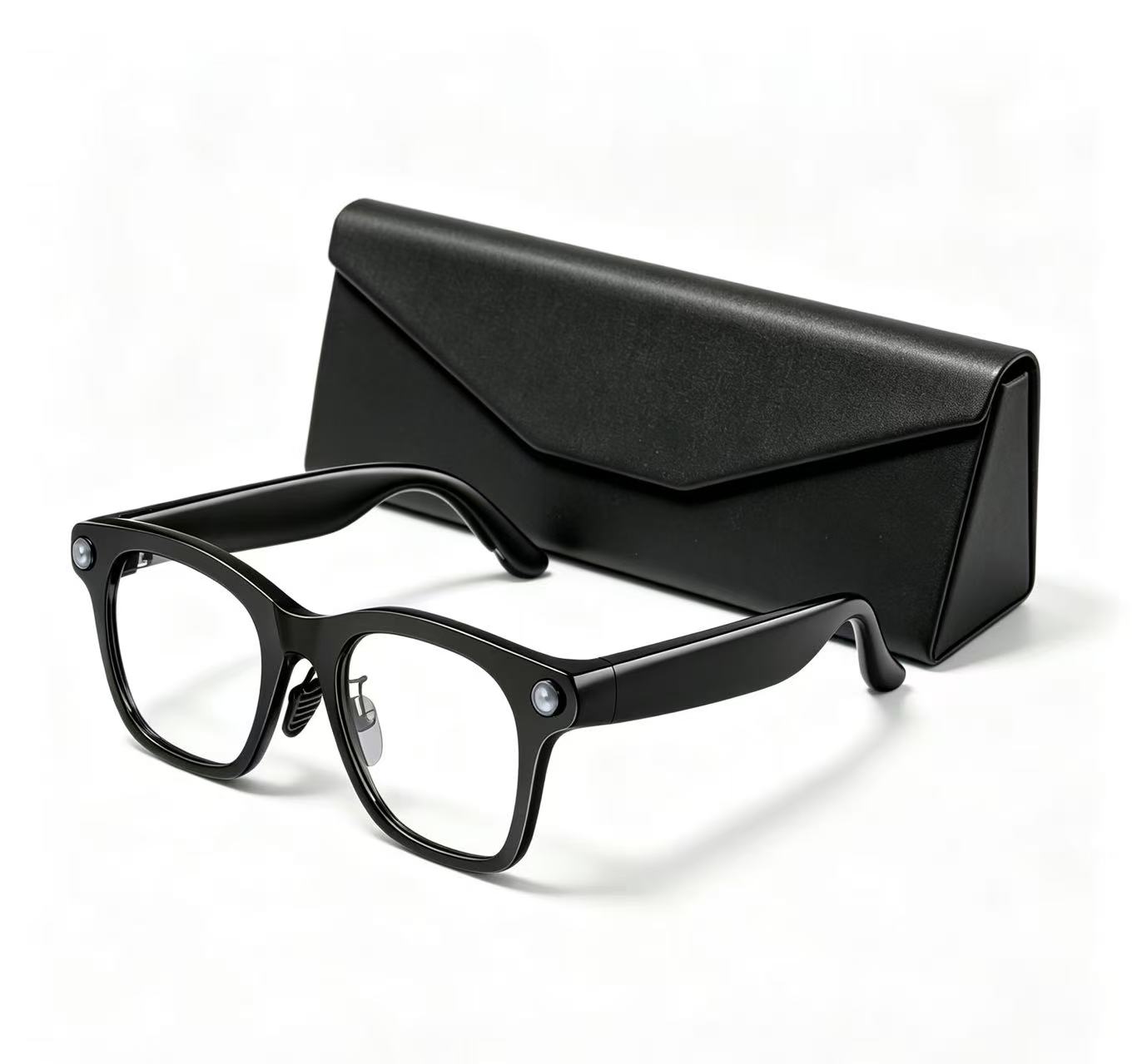 KI-Smart-Brille mit Kamera, HD-Videoaufzeichnung, Audio-zu-Text-Transkription, Multimedia-Besprechungsnotizen, Brille für Büroarbeit