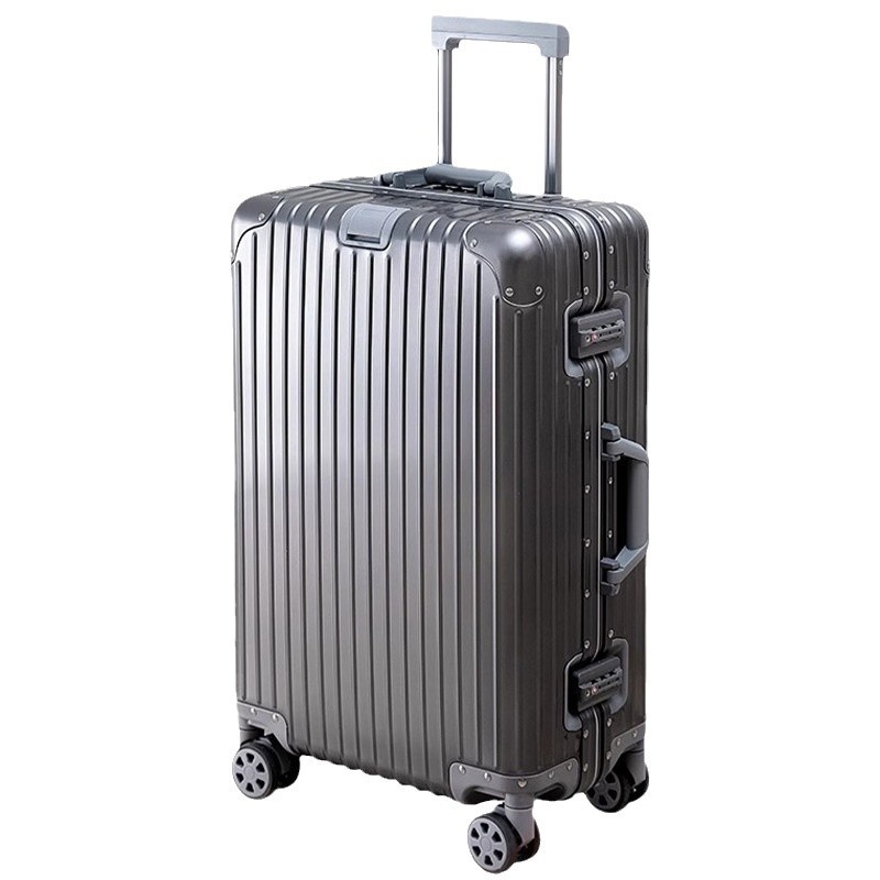 Aluminum-magnesium Alloy Combination Lock Women's Rolling Suitcase