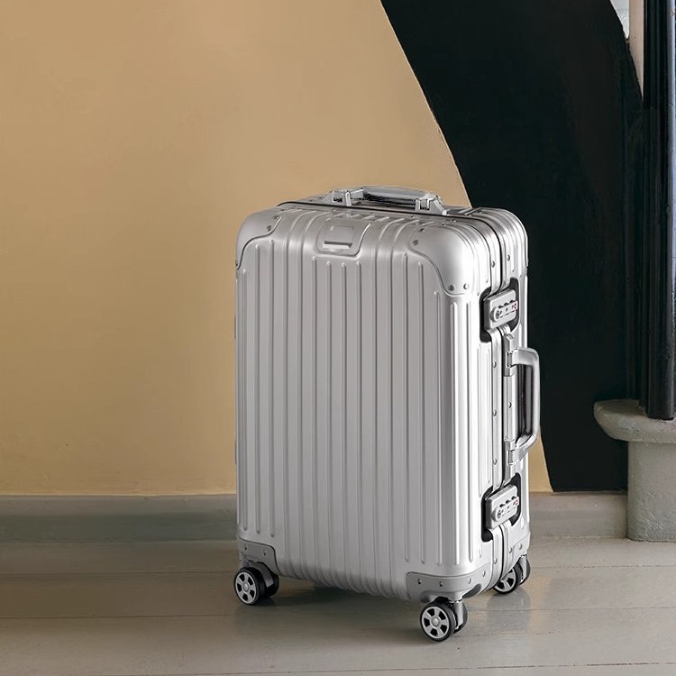Aluminum-magnesium Alloy Combination Lock Women's Rolling Suitcase