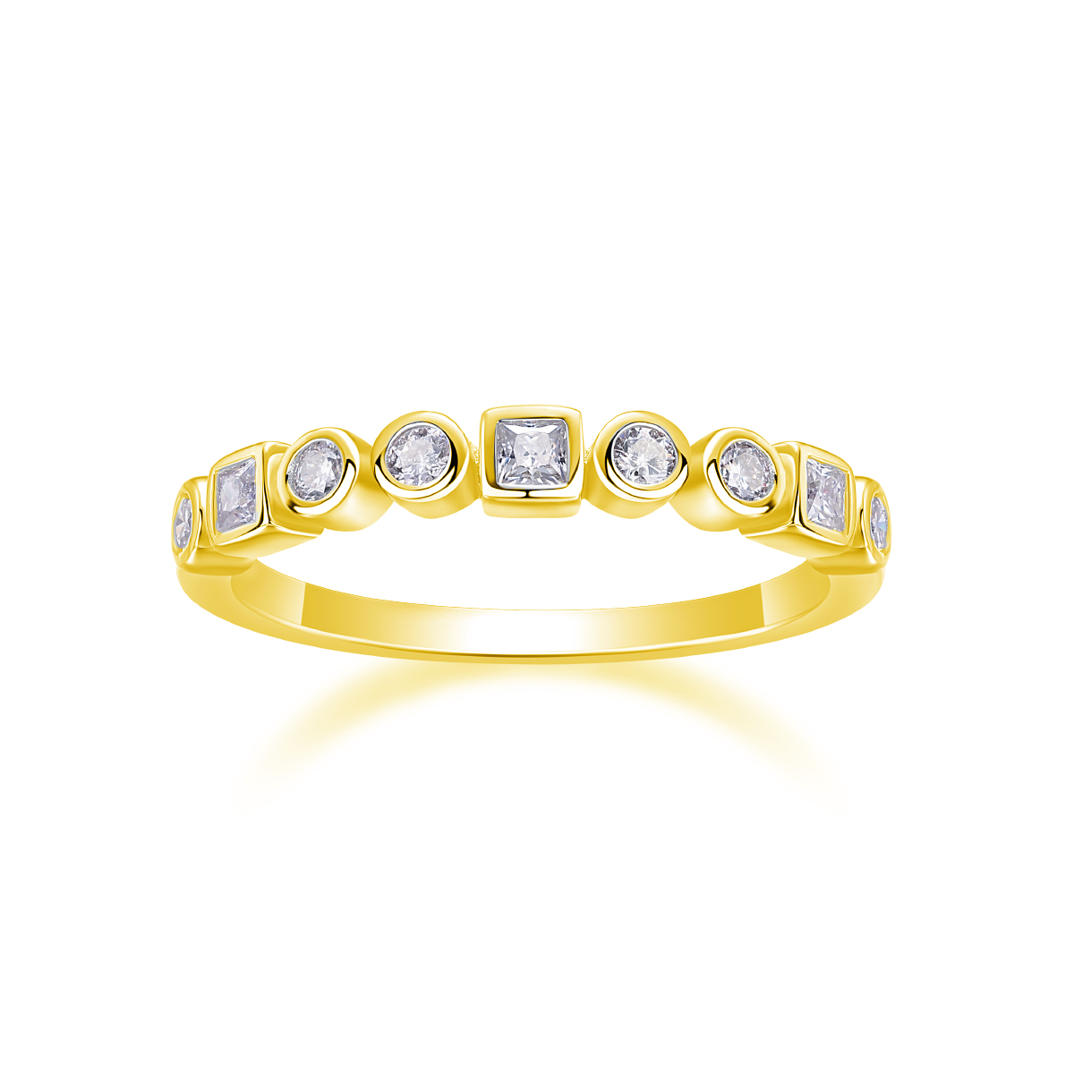 Always By Your Side - A Wedding Ring Set With Top-quality Moissanite, Silver And