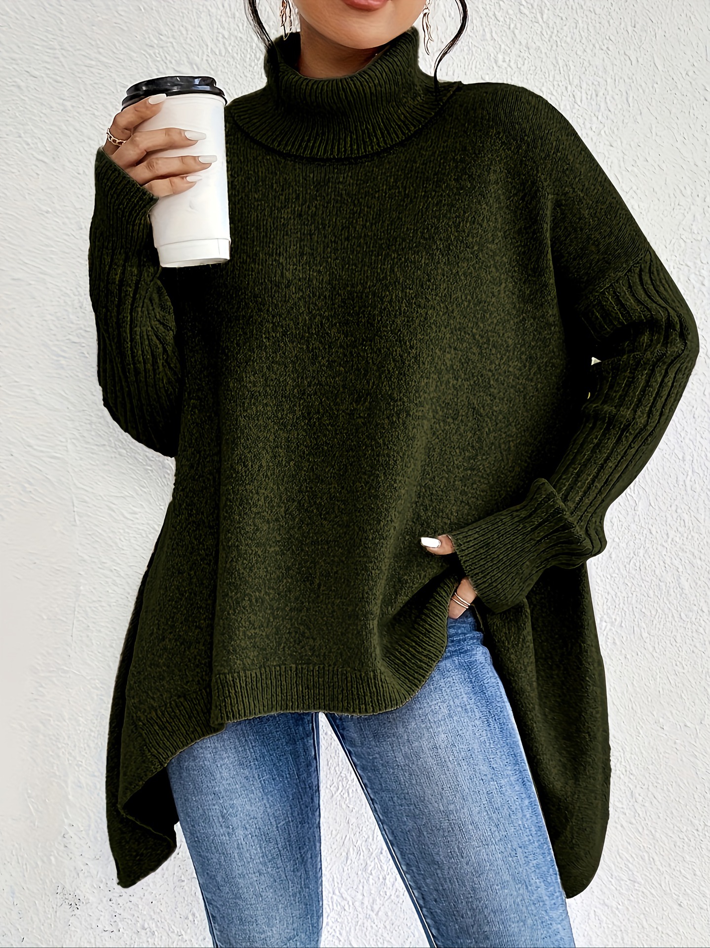 Amazon European And American Irregular Tops Autumn And Winter Loose Fashion Casual