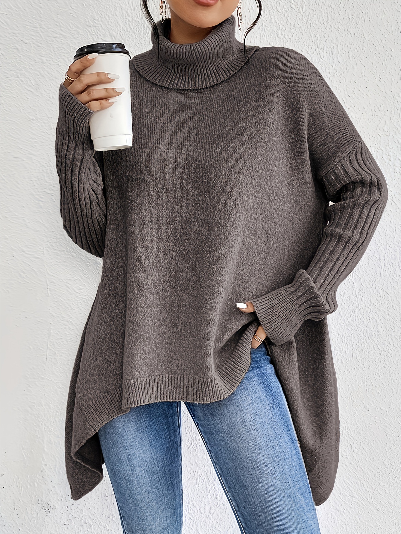 Amazon European And American Irregular Tops Autumn And Winter Loose Fashion Casual