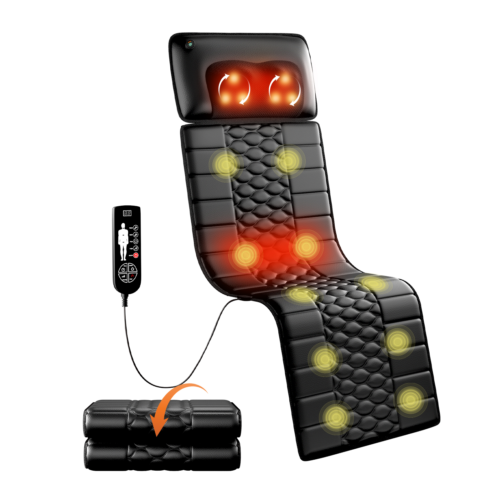 Amazon Restricted Products Foldable Massage Mattress Controller With Smart Heating And
