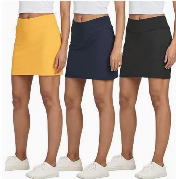 Amazon Slit High-Waisted Hot Girl Summer New Fake Two-Piece Anti-Exposure Skirt Sports