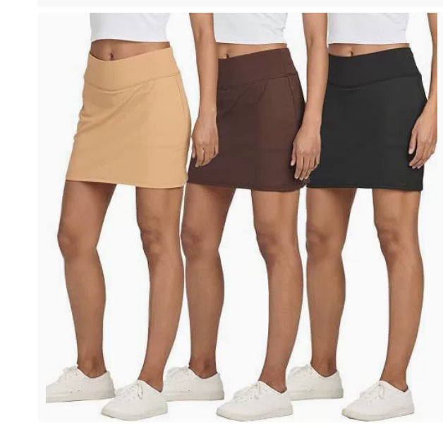 Amazon Slit High-Waisted Hot Girl Summer New Fake Two-Piece Anti-Exposure Skirt Sports