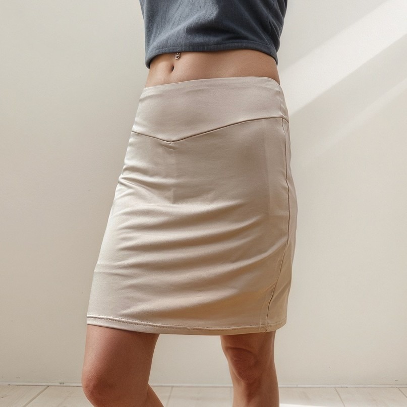 Amazon Slit High-Waisted Hot Girl Summer New Fake Two-Piece Anti-Exposure Skirt Sports