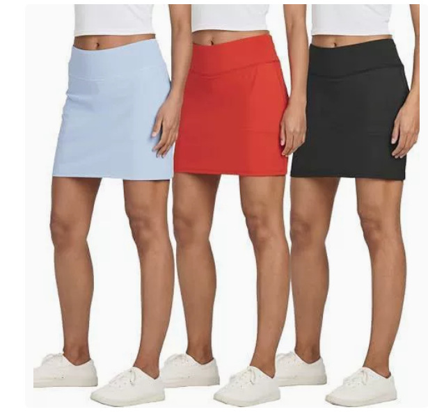 Amazon Slit High-Waisted Hot Girl Summer New Fake Two-Piece Anti-Exposure Skirt Sports