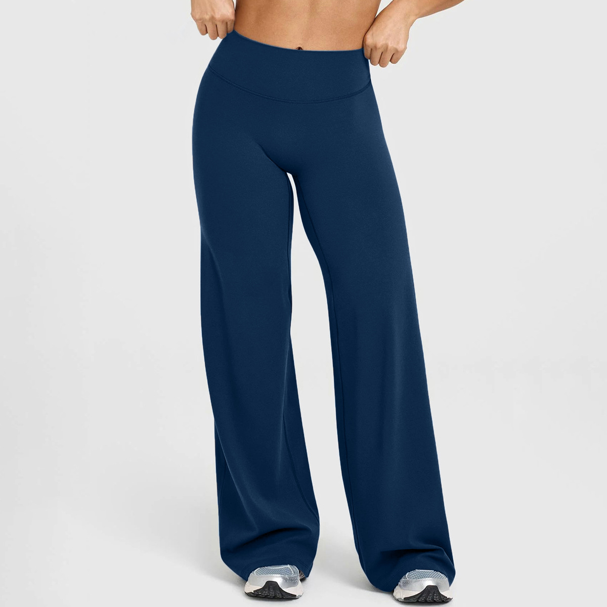 Amazon Straight-Leg Yoga Pants, No Awkward Lines, High-Waisted Flared Pants, Loose Fit