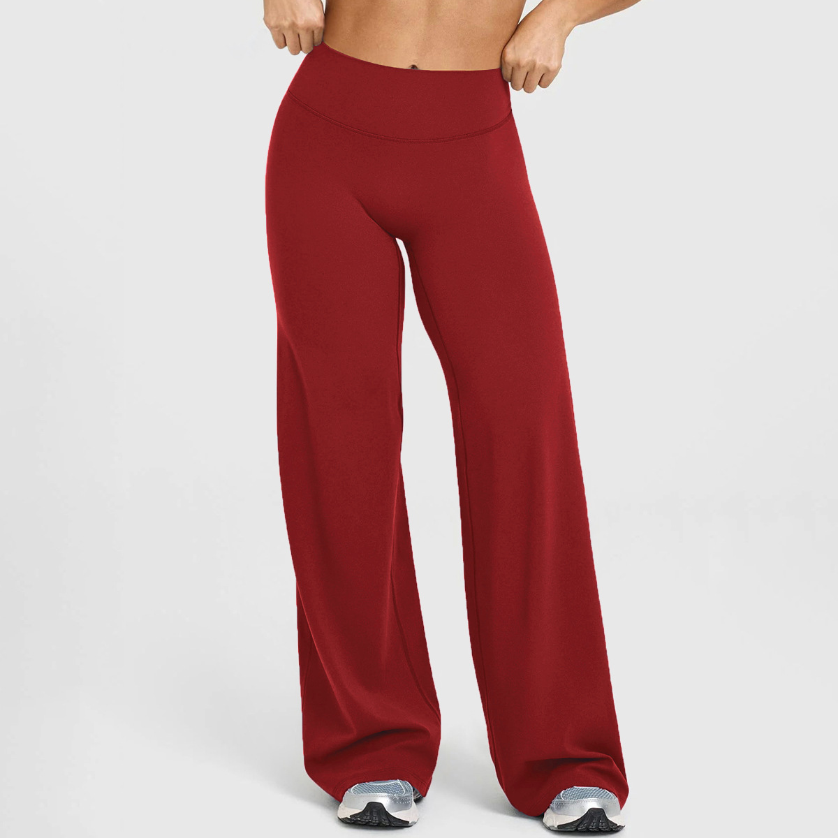 Amazon Straight-Leg Yoga Pants, No Awkward Lines, High-Waisted Flared Pants, Loose Fit