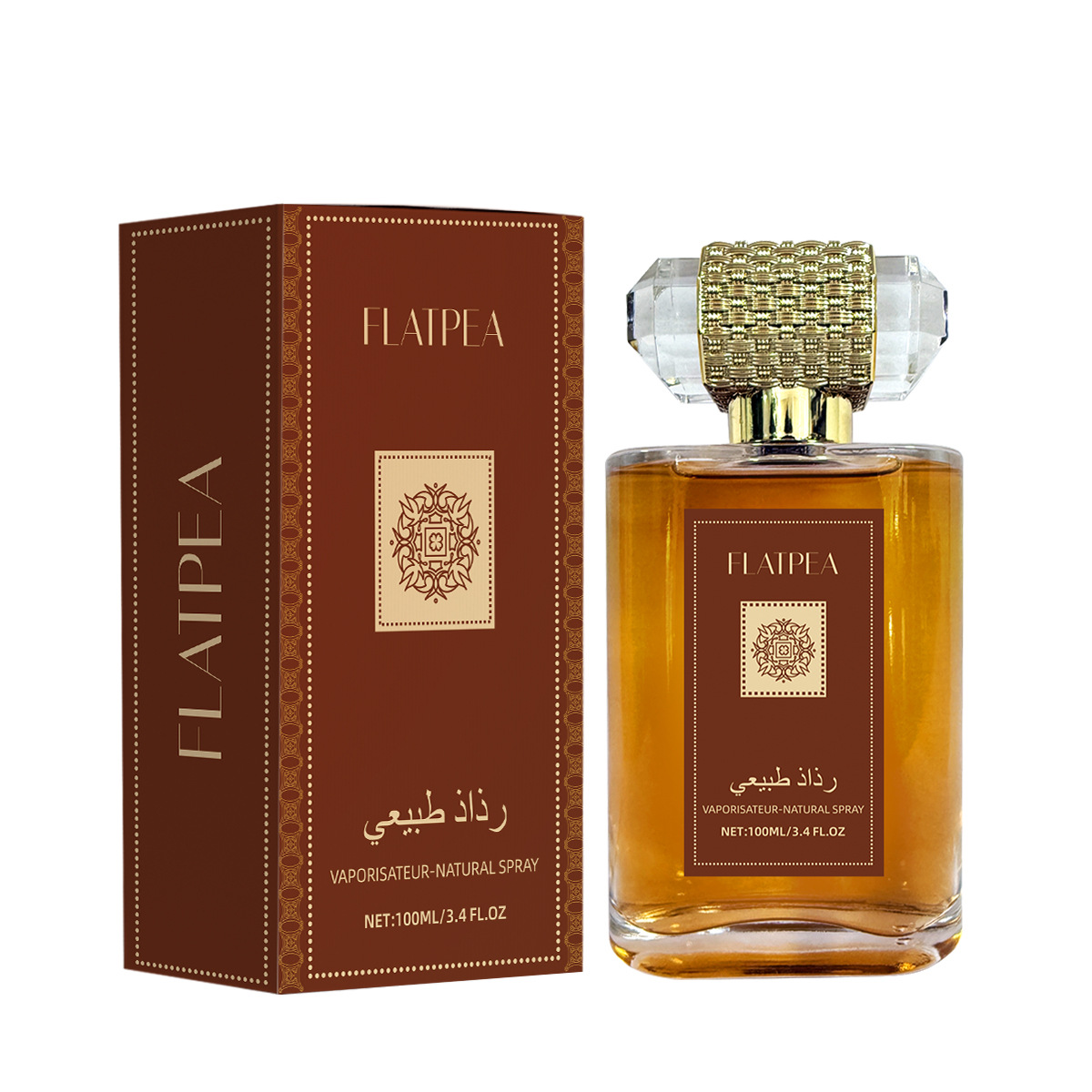 Arabian Sandalwood Men's Perfume Spray Middle East Alcohol-free Perfume Lasting 100ml