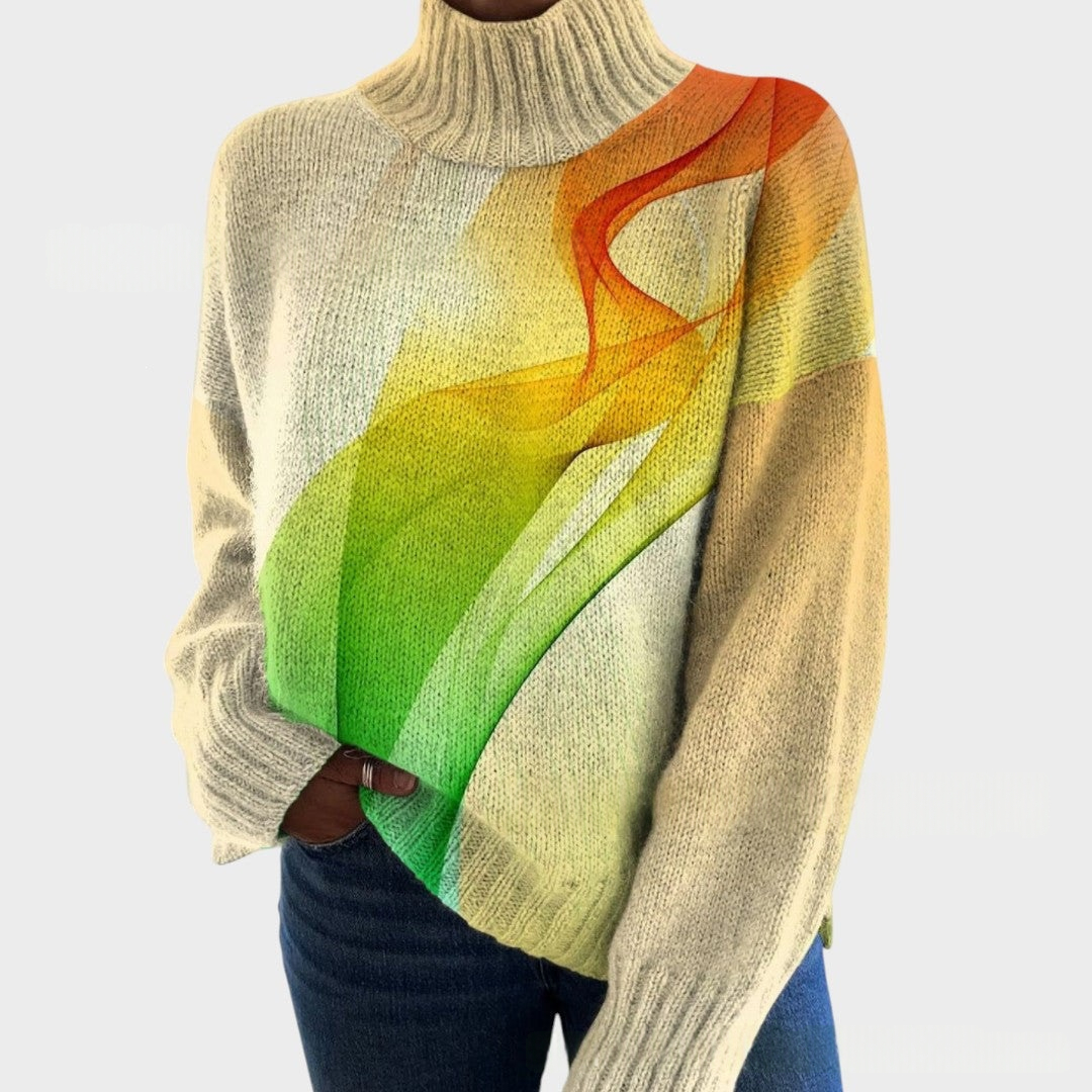 AutumnWinter Christmas Long-sleeve Lapel Sweater