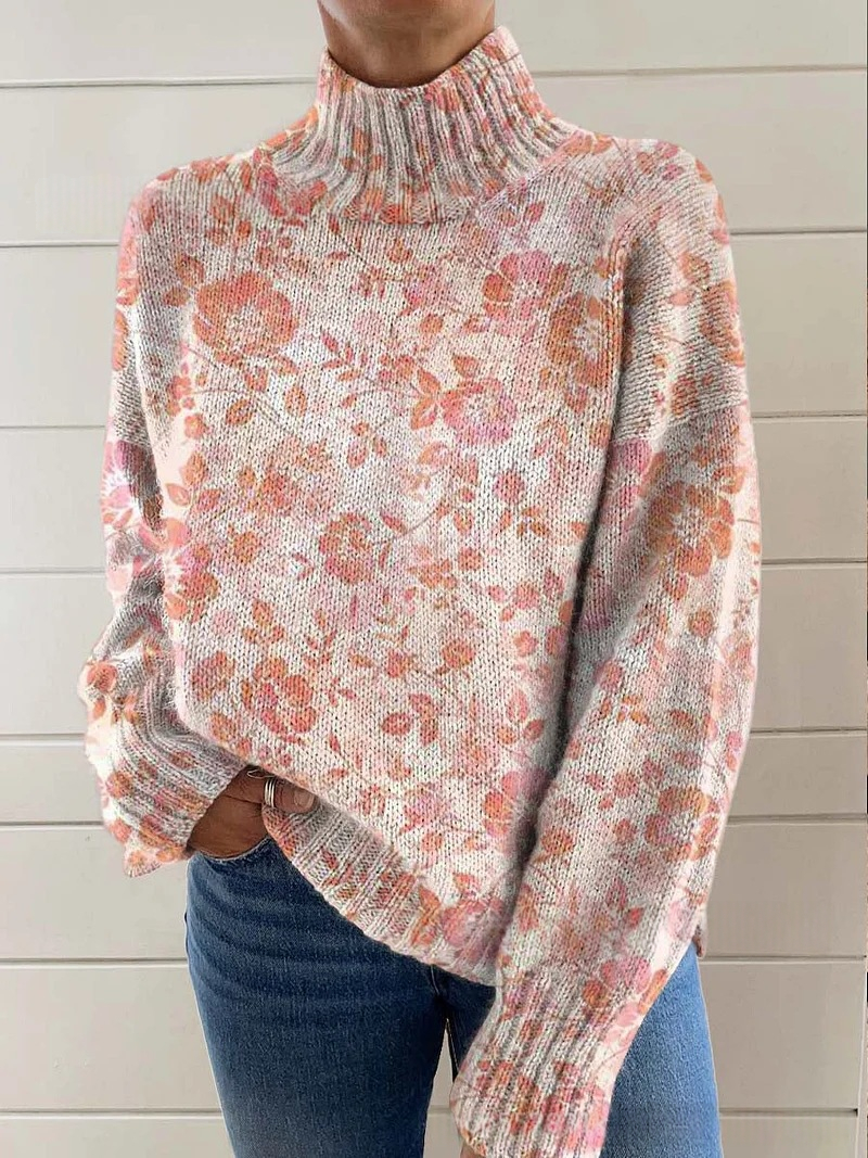 AutumnWinter Christmas Long-sleeve Lapel Sweater
