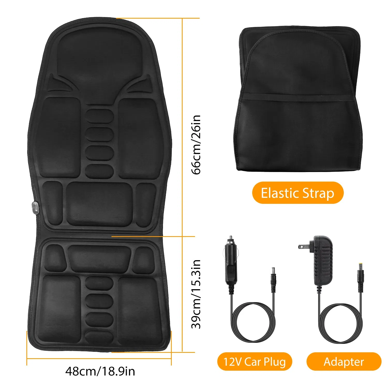 Back Massager Cushion Electric Massage Car Seat Cushion Chair Pad with Heating Function 8