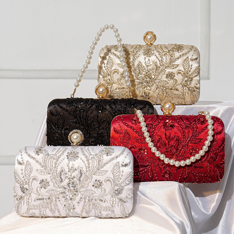 Beaded-embroidery Tote Bag In A Modern Chinese Style