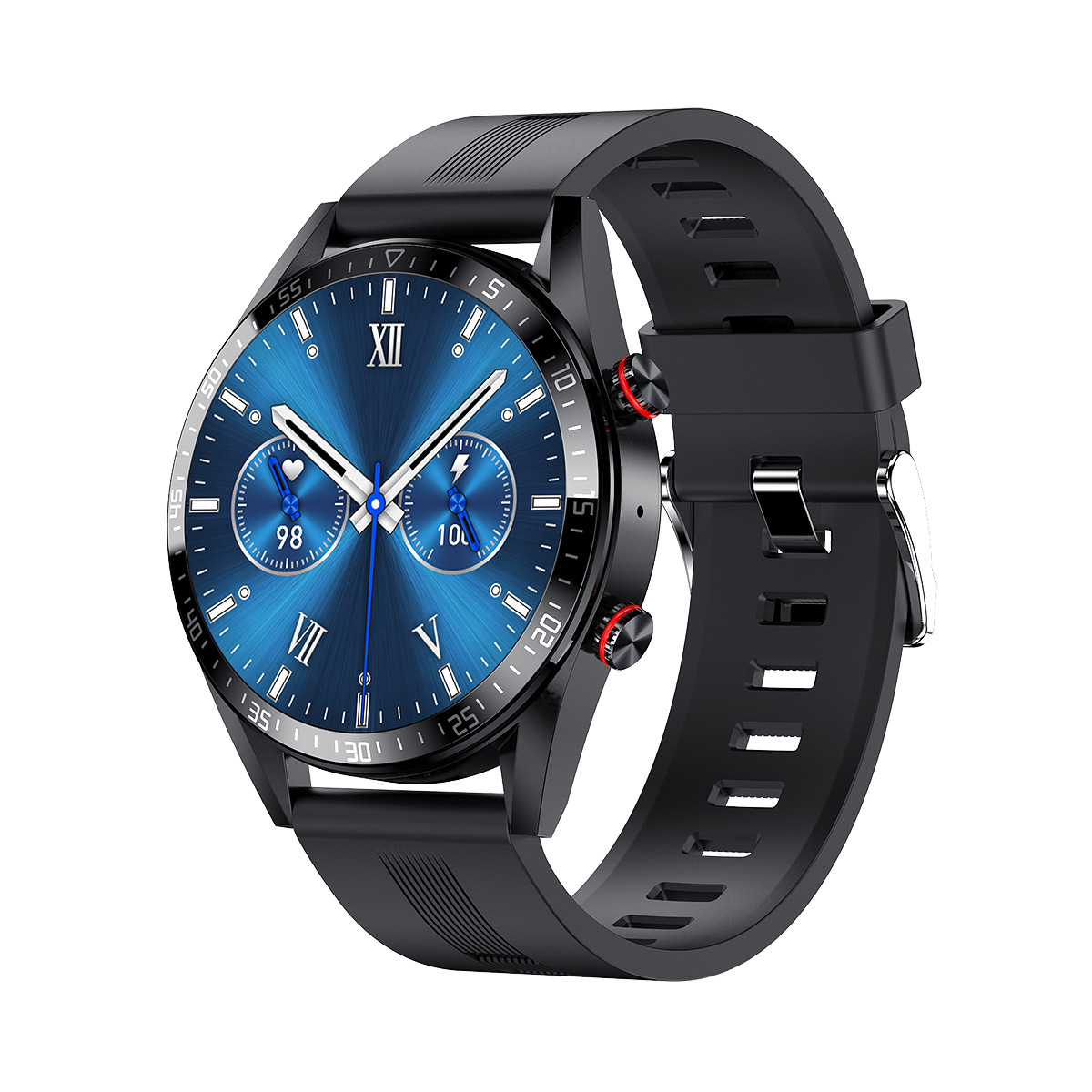 Bluetooth-Anruf-Smartwatch, Musik, Herzfrequenz, Blutdruck, immer heller Bildschirm