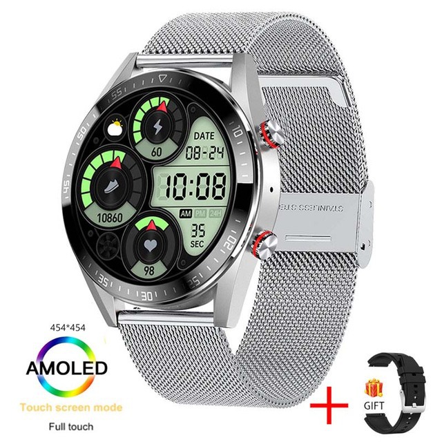 Bluetooth-Anruf-Smartwatch, Musik, Herzfrequenz, Blutdruck, immer heller Bildschirm