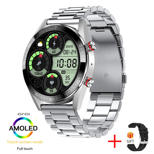 Bluetooth-Anruf-Smartwatch, Musik, Herzfrequenz, Blutdruck, immer heller Bildschirm