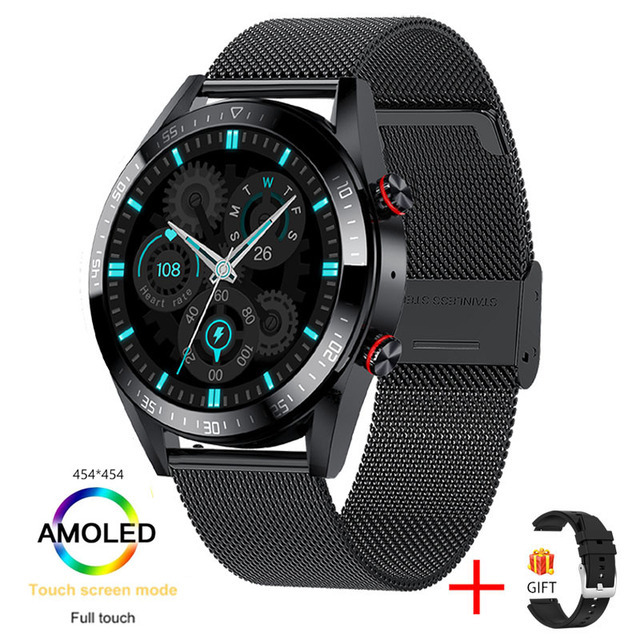 Bluetooth-Anruf-Smartwatch, Musik, Herzfrequenz, Blutdruck, immer heller Bildschirm