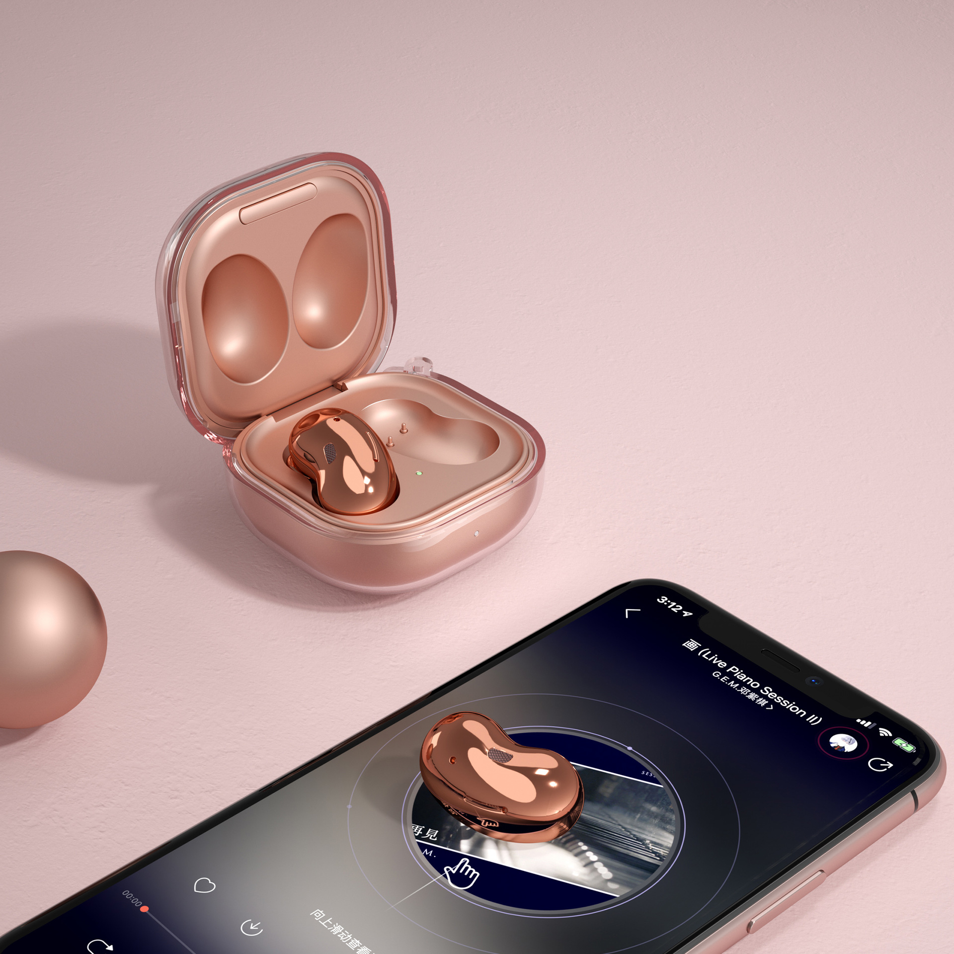 Transparente Bluetooth-Ohrhülle