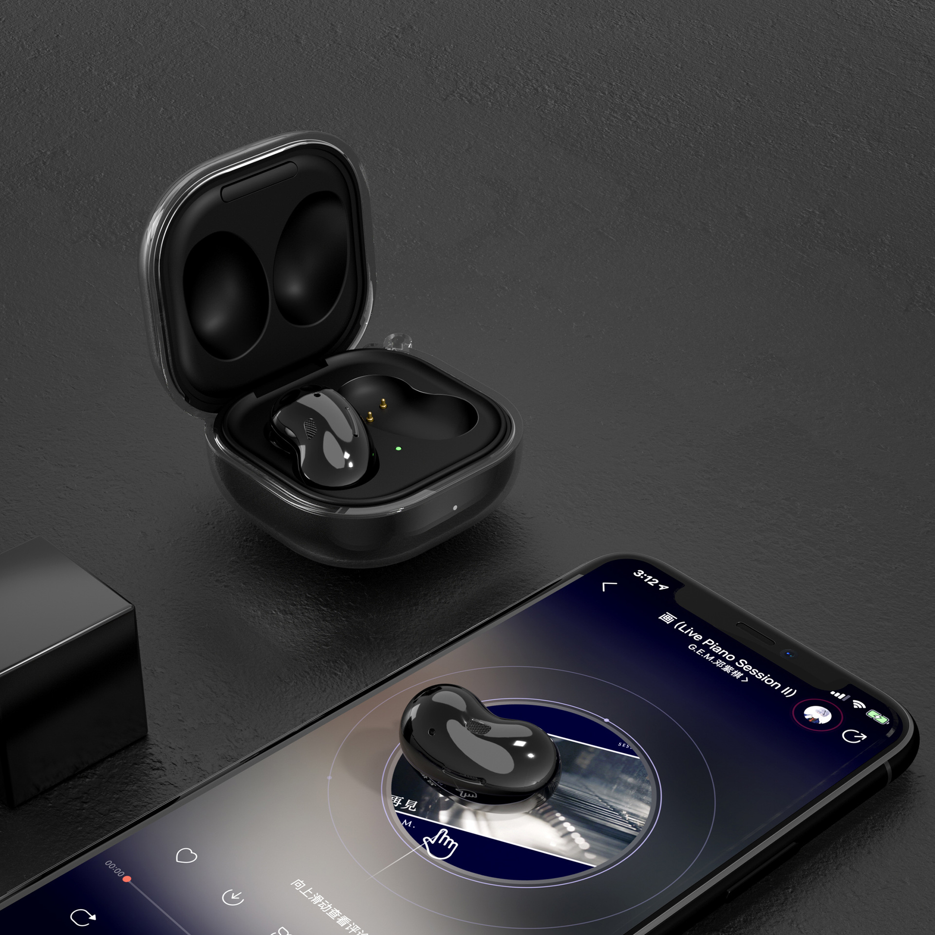 Transparente Bluetooth-Ohrhülle