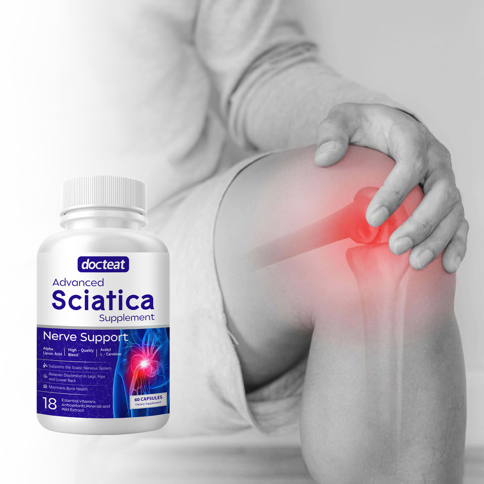 Cápsula para cuidados com o corpo Suporte diário para cintura