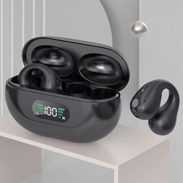 سماعات توصيل العظام TWS Earbuds Ear Clip بلوتوث 5.3 سماعة لاسلكية تعمل باللمس