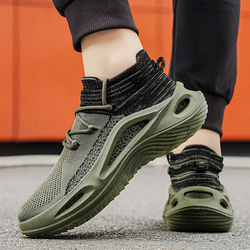 Prozračne mrežaste sportske cipele za slobodno vreme Slip-on patike sa debelim đonom u Ieezi stilu