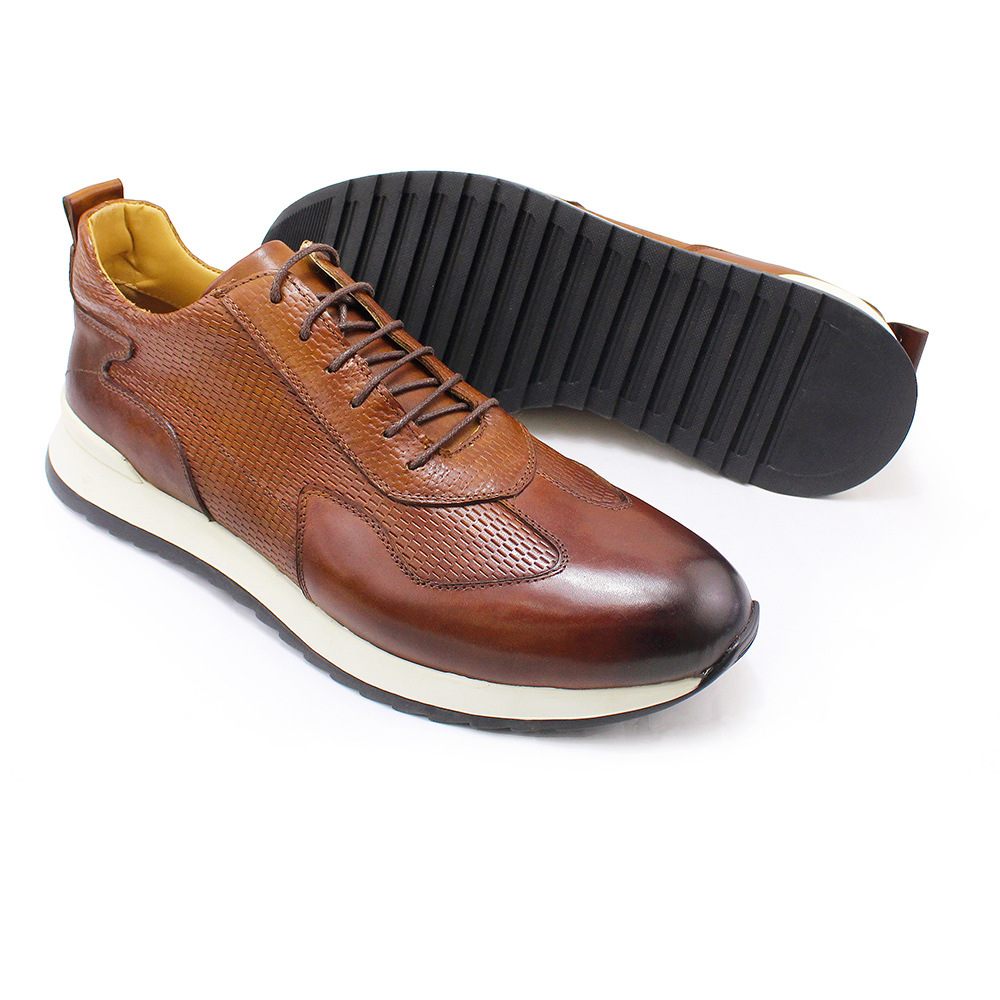 Breathable Thick-soled Embossed Trendy Shoes