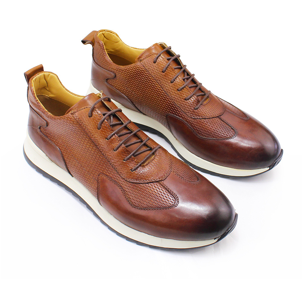 Breathable Thick-soled Embossed Trendy Shoes