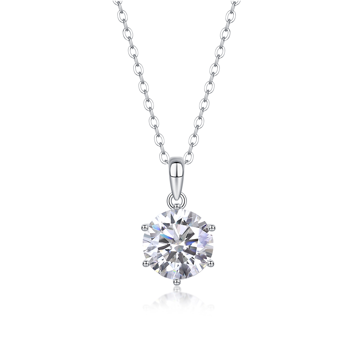 Breeze Dance - A Fashionable And Trendy Necklace Pendant Set With Top-quality Moissanite