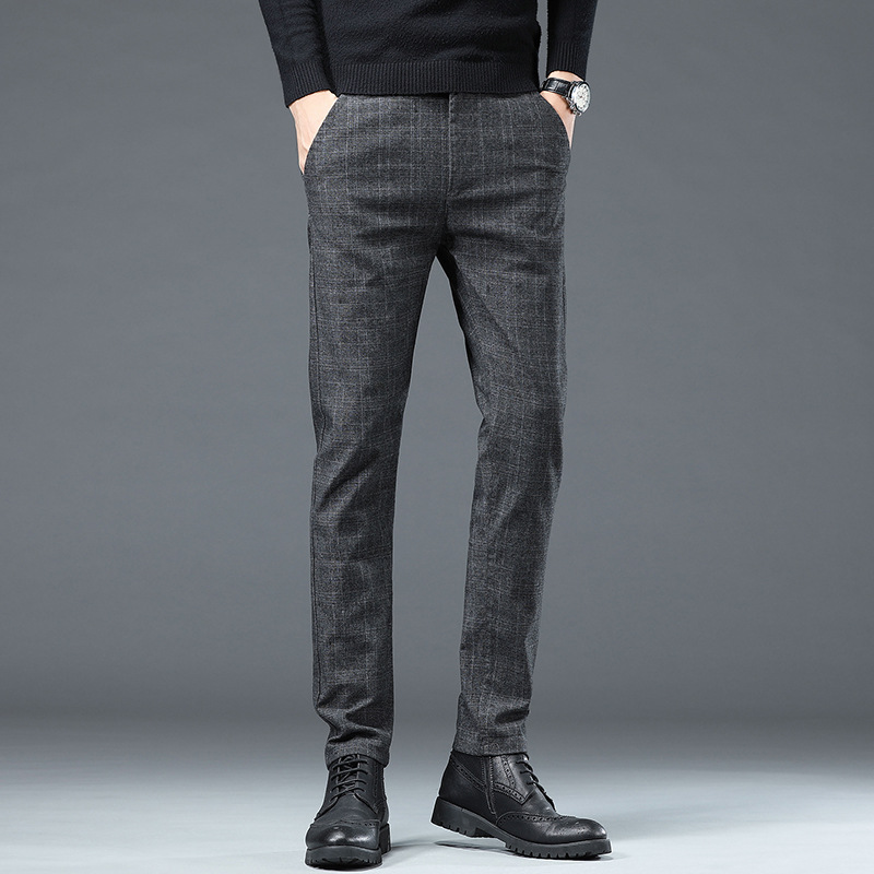 Business-Jugend-karierte Herrenhose, schmale Hose
