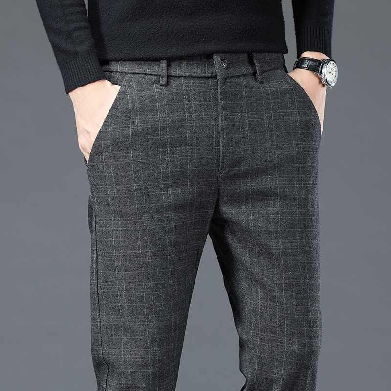 Business-Jugend-karierte Herrenhose, schmale Hose