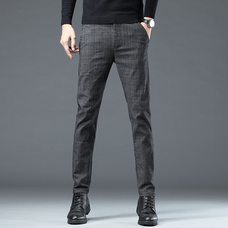 Business-Jugend-karierte Herrenhose, schmale Hose