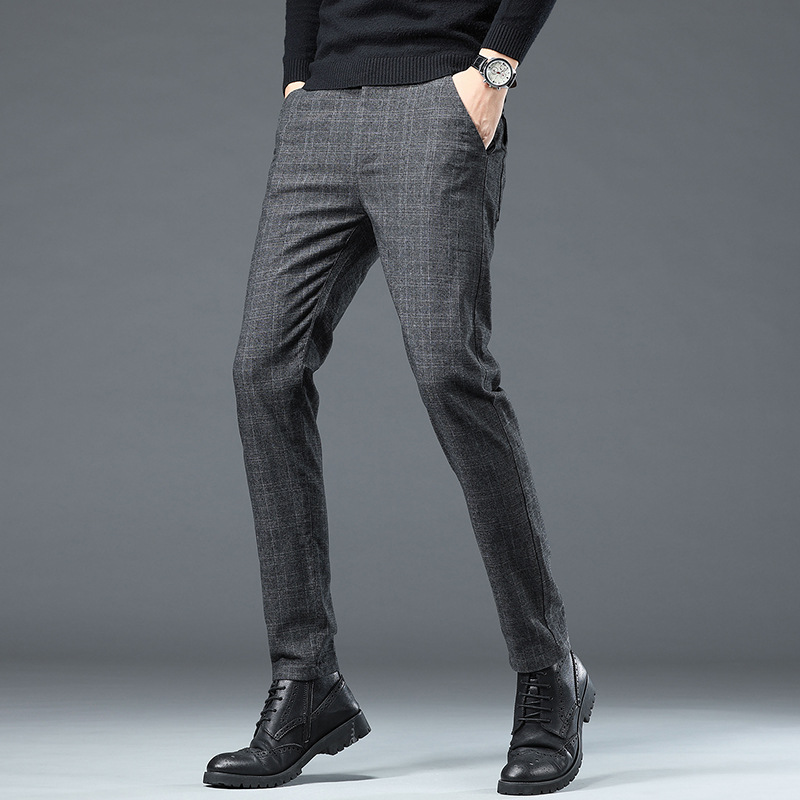 Business-Jugend-karierte Herrenhose, schmale Hose