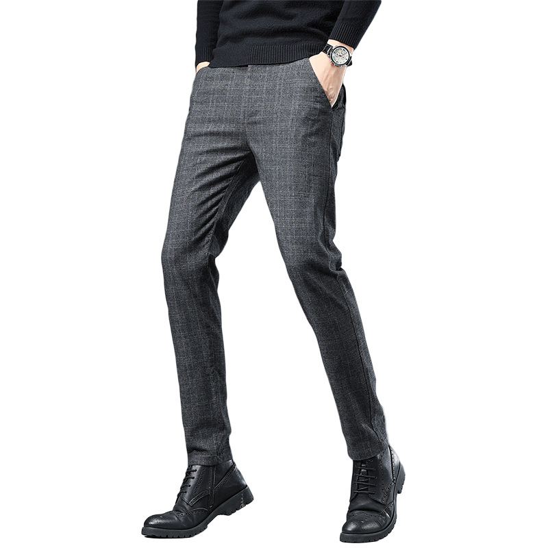 Business-Jugend-karierte Herrenhose, schmale Hose