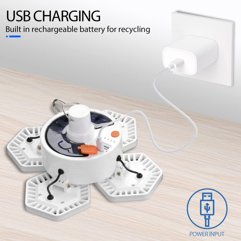 Camping Lights 360 LED Tent Lights With Remote Control USB Camping Light Tent Light 5