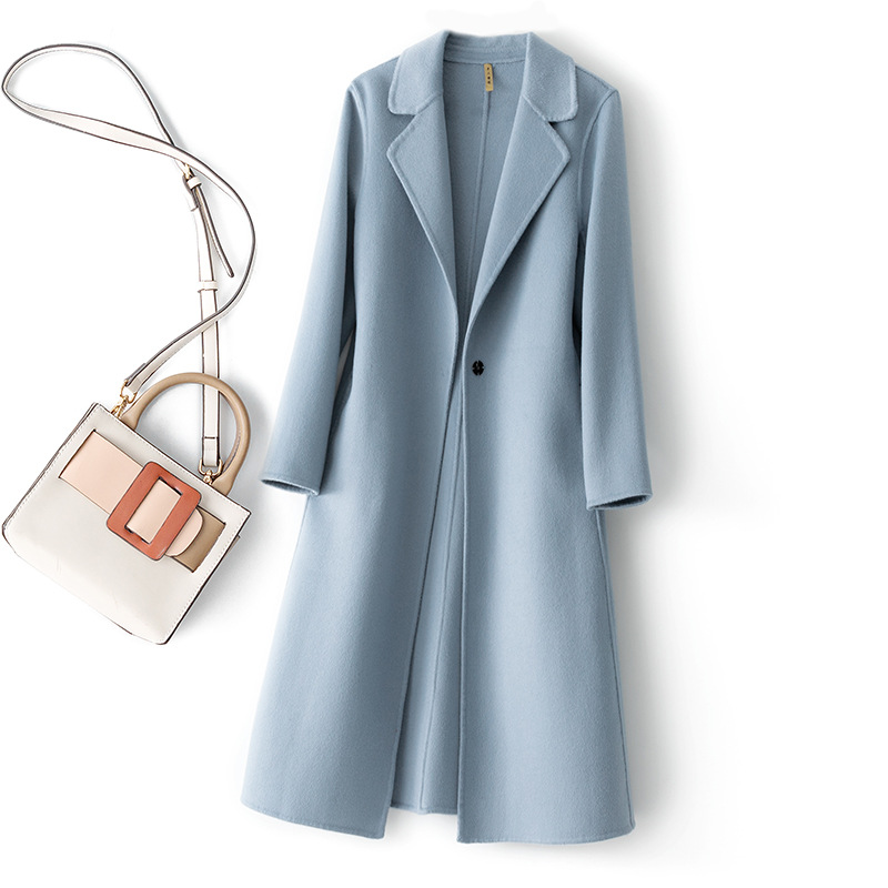 Cashmere Coat Womens Mid-length Wool Outerwear