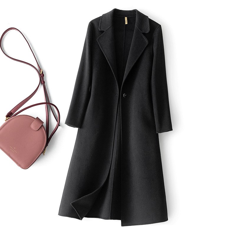 Cashmere Coat Womens Mid-length Wool Outerwear